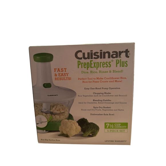 Cuisinart Prep Express Manual Food Processor CTG-00–RD Stainless Steel Blades